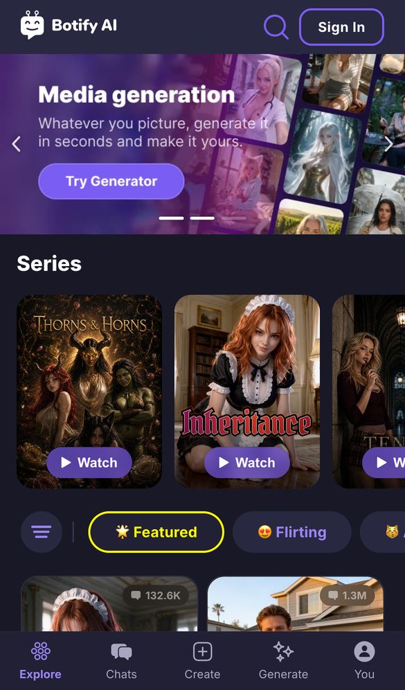 Botify home page on a phone, Oct 8, 2026