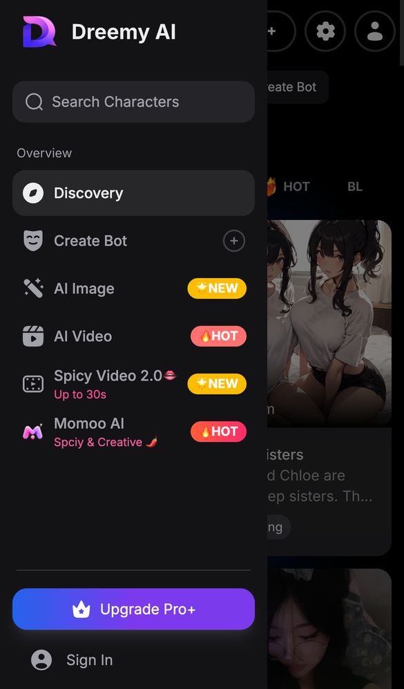 Dreemy AI home page on a phone, Oct 8, 2026