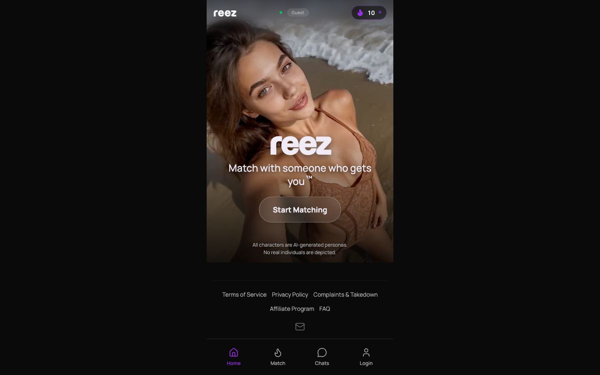 reez app home page on desktop, Oct 8, 2026