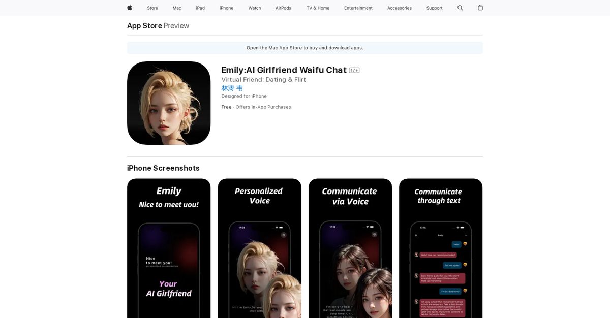 Emily app screenshot