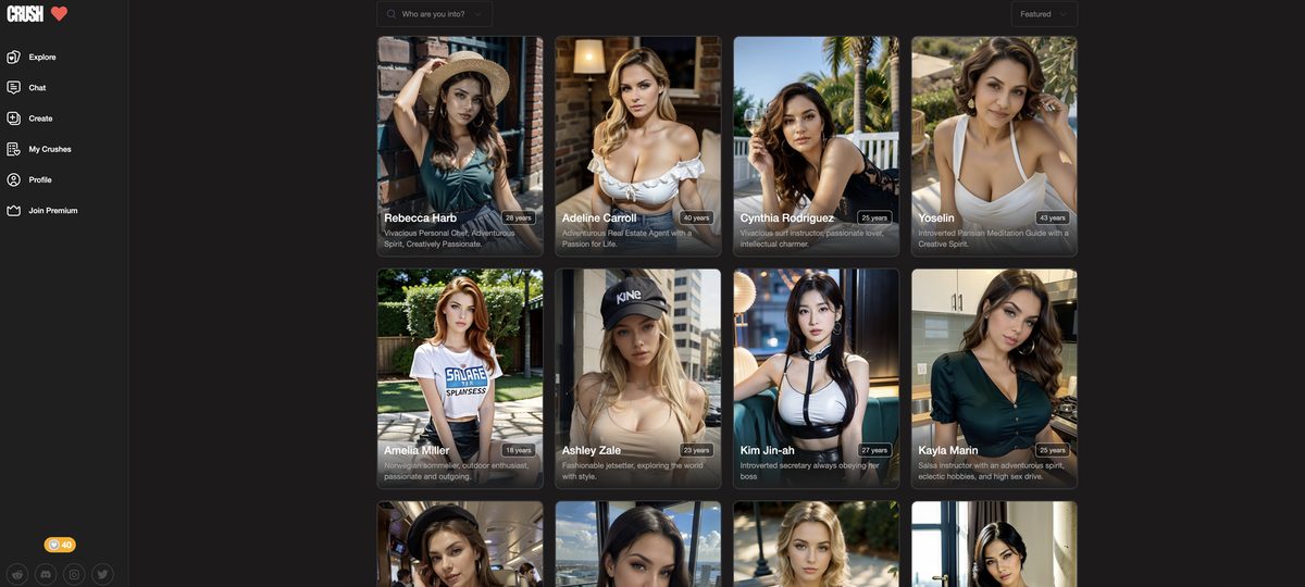 Krush Chat app screenshot