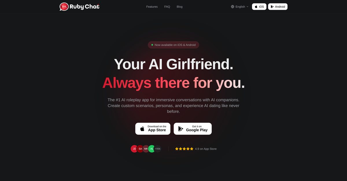Ruby Chat app screenshot