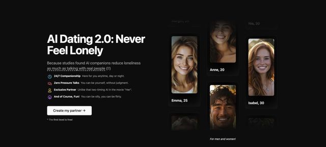 Spark AI Dating demo frame
